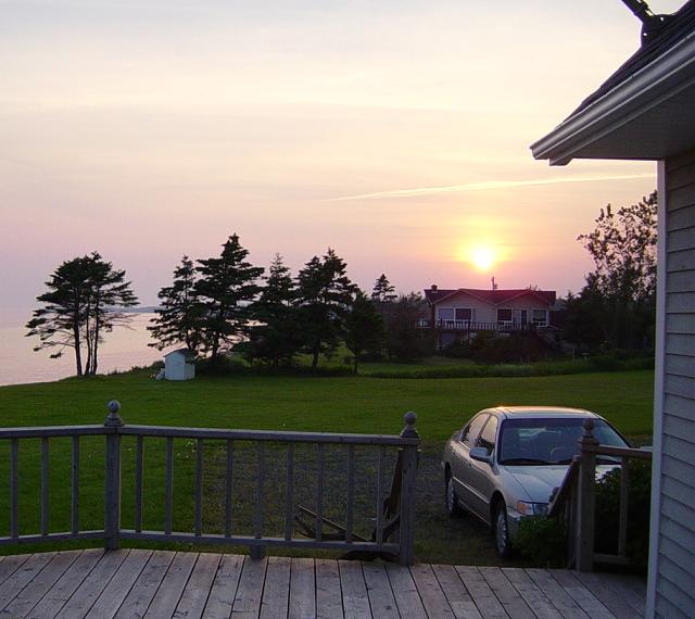 The old Accord on PEI with the sunset it'll drive off into