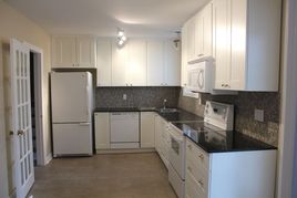 The newly renovated kitchen. By renting, it's like we got these upgrades for free (and then some!)